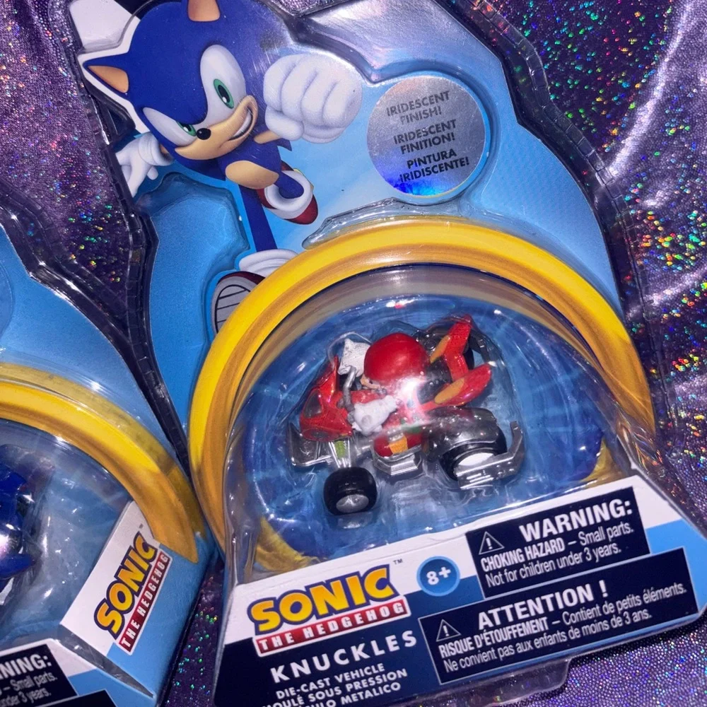 Exclusive Sonic The Hedgehog Iridescent Race Car Set